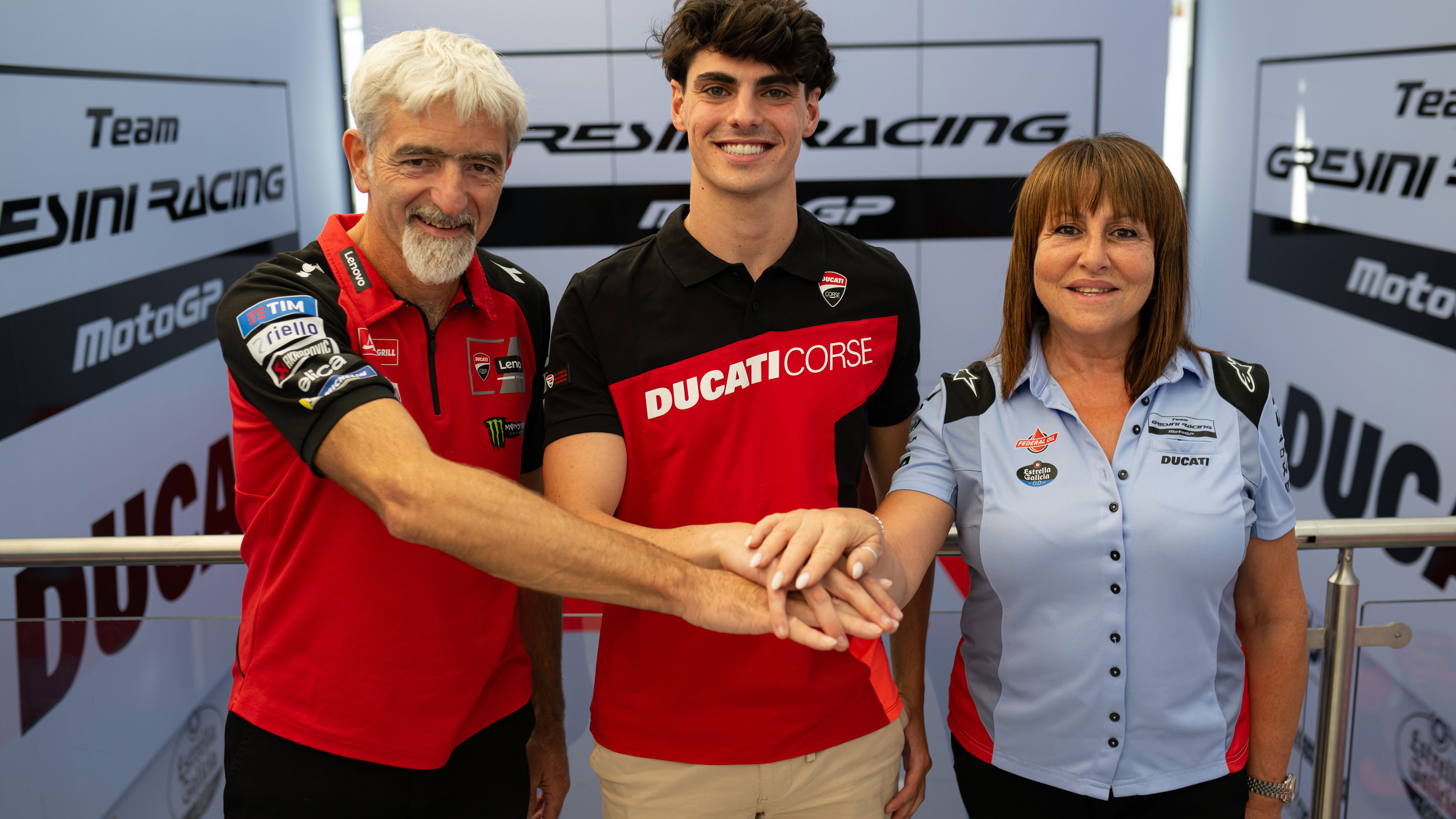 Gigi Dall’Igna, Fermin Aldeguer, Nadia Padovini